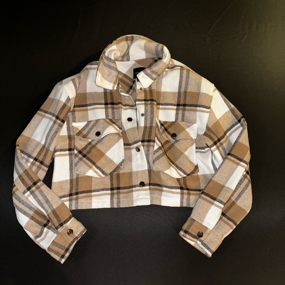 Plaid Cropped Jacket